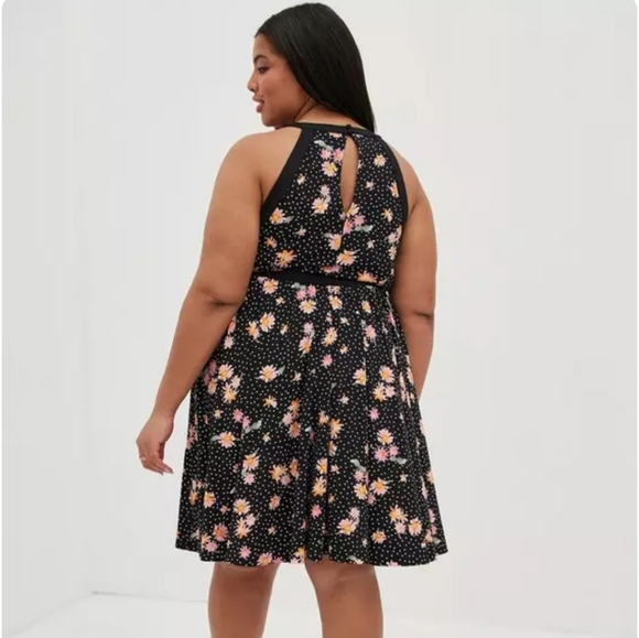 Like New Torrid 1x Mini Studio Knit Skater Dress - Picture 7 of 7
